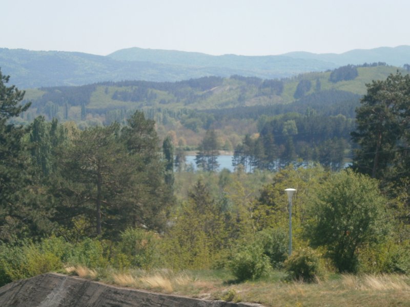 Язовир Копринка - поглед от стената